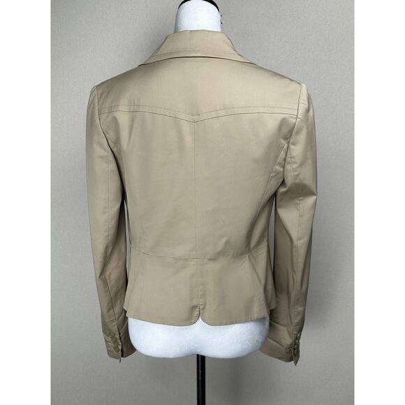 ANN TAYLOR LOFT Tan Blazer Sz 2 XS Career Office Classic Professional Preppy - Picture 5 of 16
